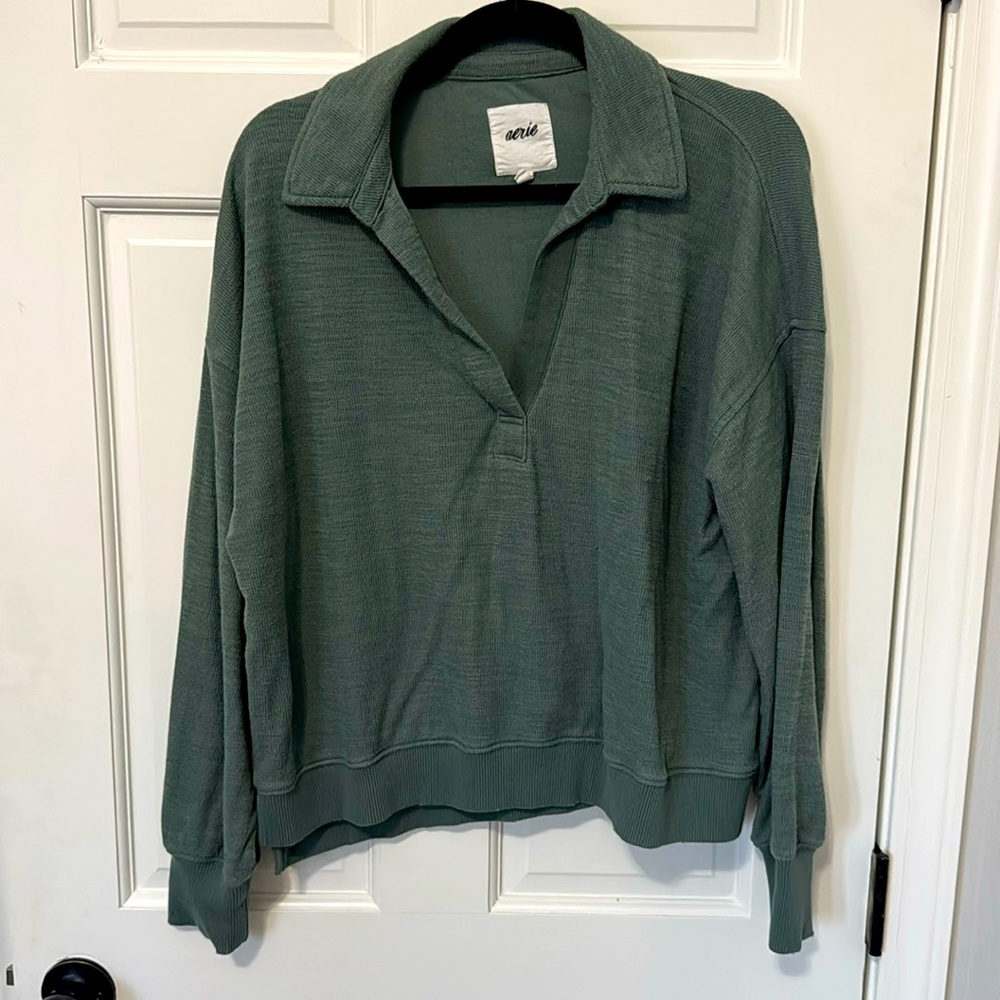 Aerie V neck sweatshirt